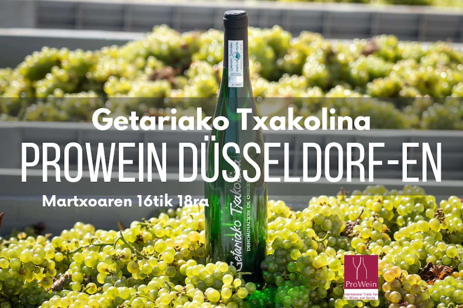 Getariako Txakolina ProWein Düsseldorf 2025 azokan izango da